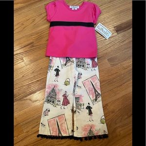 NWT- Kid Bodies outfit- size 4- PARIS CHIC!!